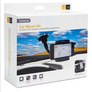 NEW CASE LOGIC Universal Cell Phone Car Mount Kit + Bonus Air Vent Clip Black